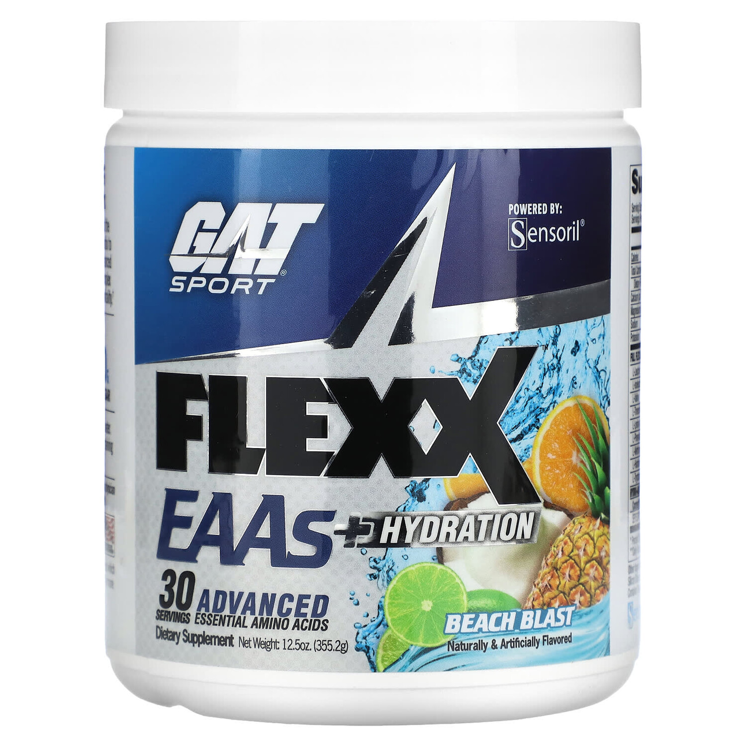 

Flexx EAA + Hydration, Beach Blast, 355,2 г (12,5 унции), GAT