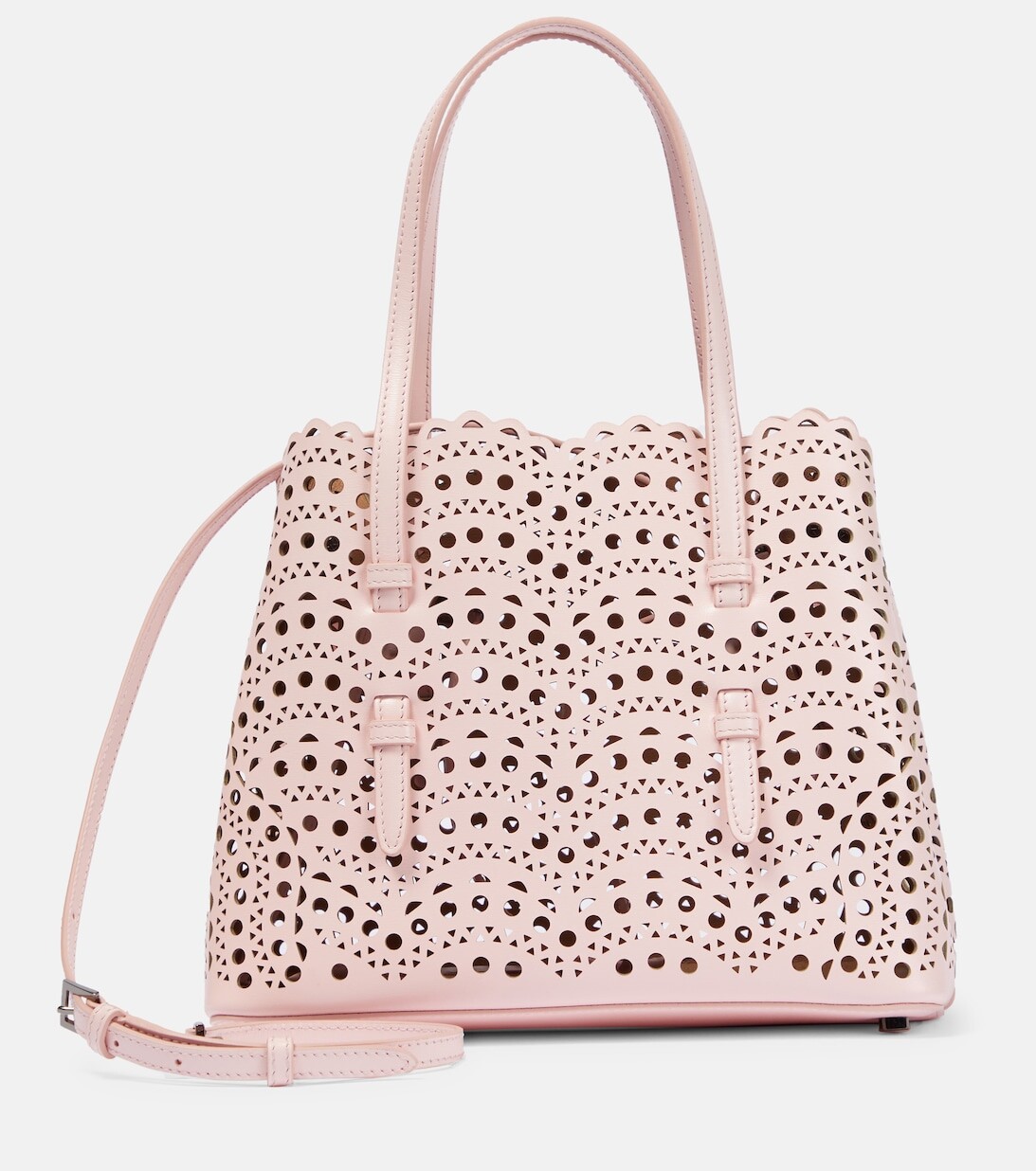 

Кожаная сумка-тоут Le Mina 25 Vienne Wave Alaïa, розовый