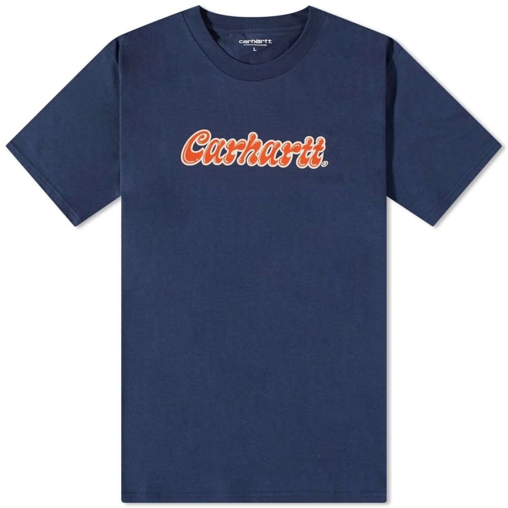 

Футболка Carhartt WIP Liquid Script, синий