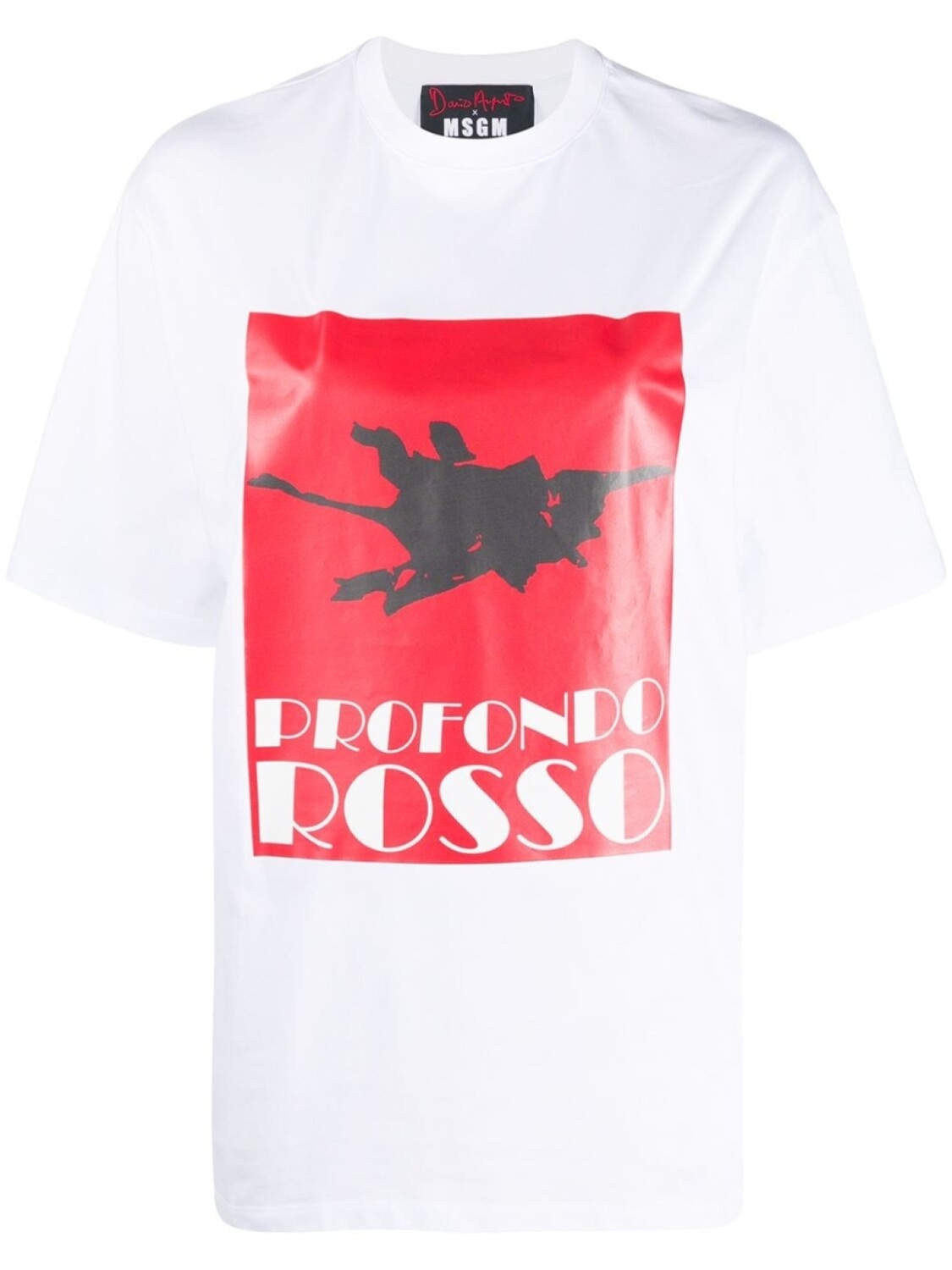 

MSGM футболка с принтом Profondo Rosso, белый