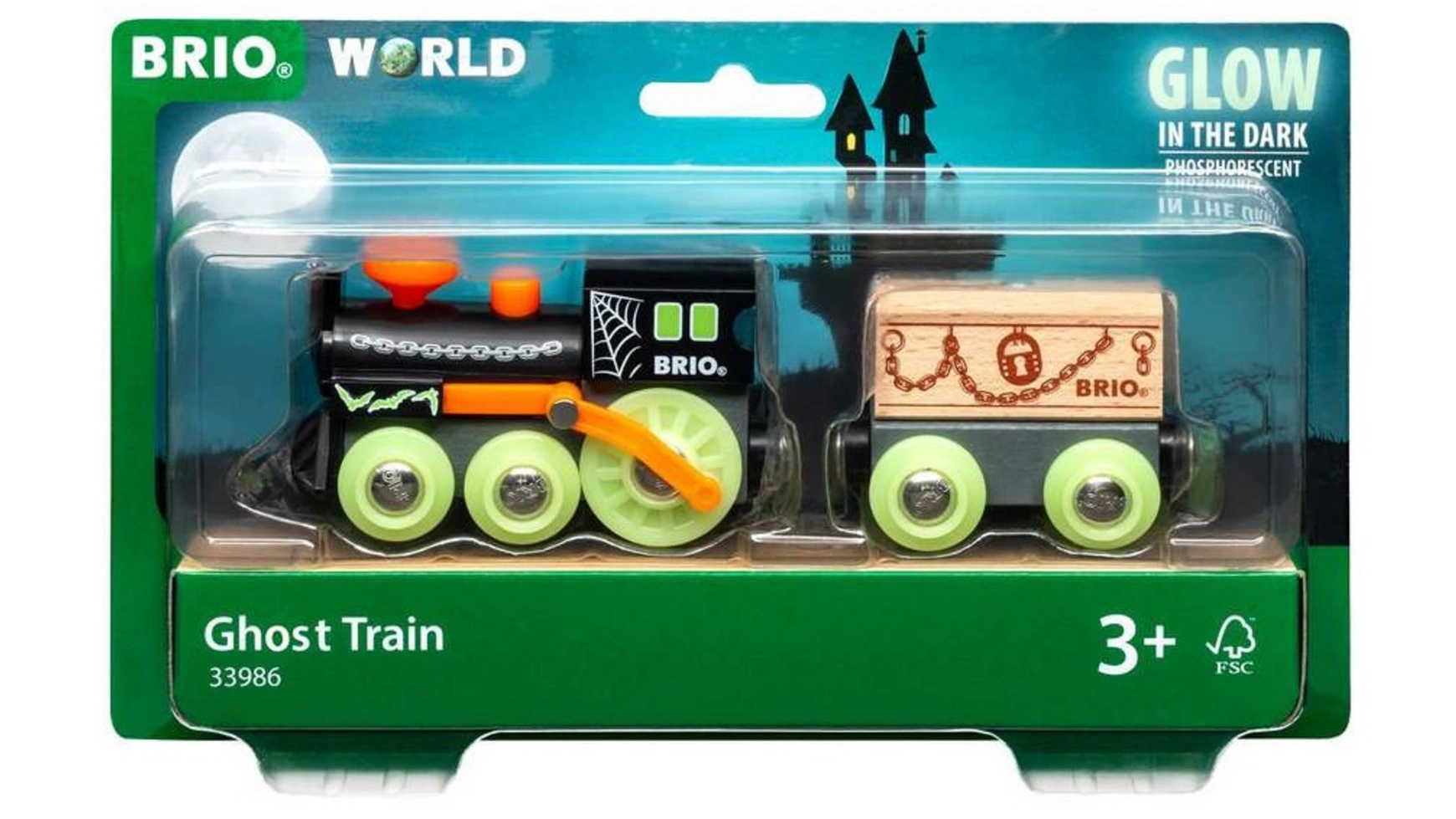 Brio Bahn Поезд-призрак светится в темноте цена и фото