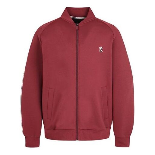 

Куртка MLB Small Label Embroidered Stand Collar Jacket New York Yankees Unisex Red, красный