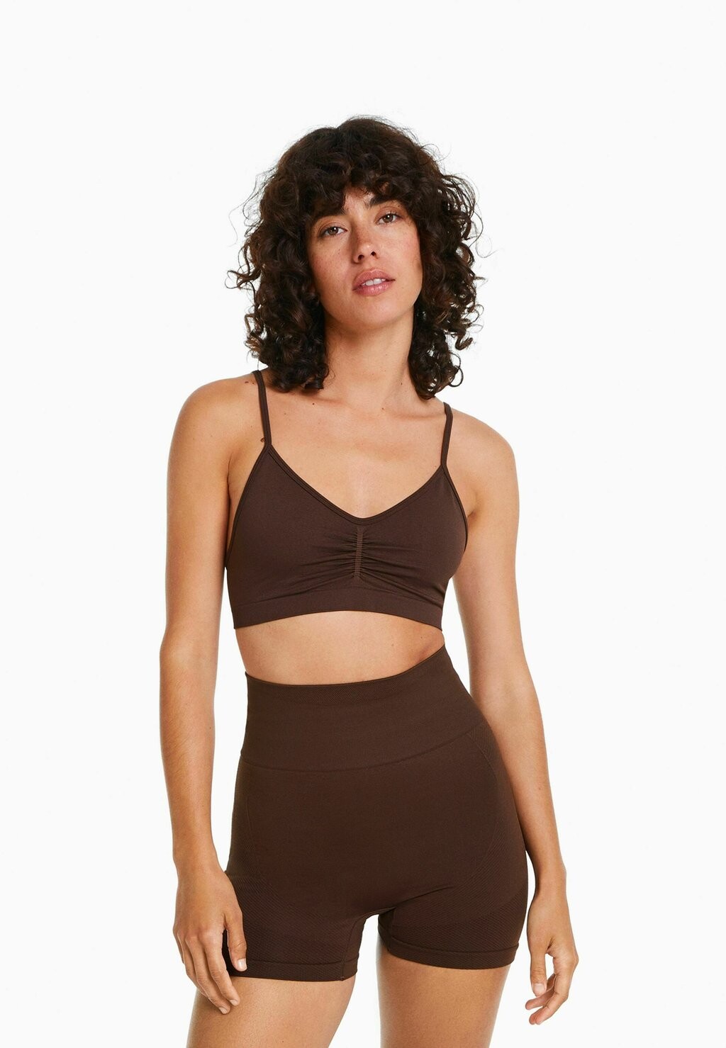 

Топ Bershka, коричневый