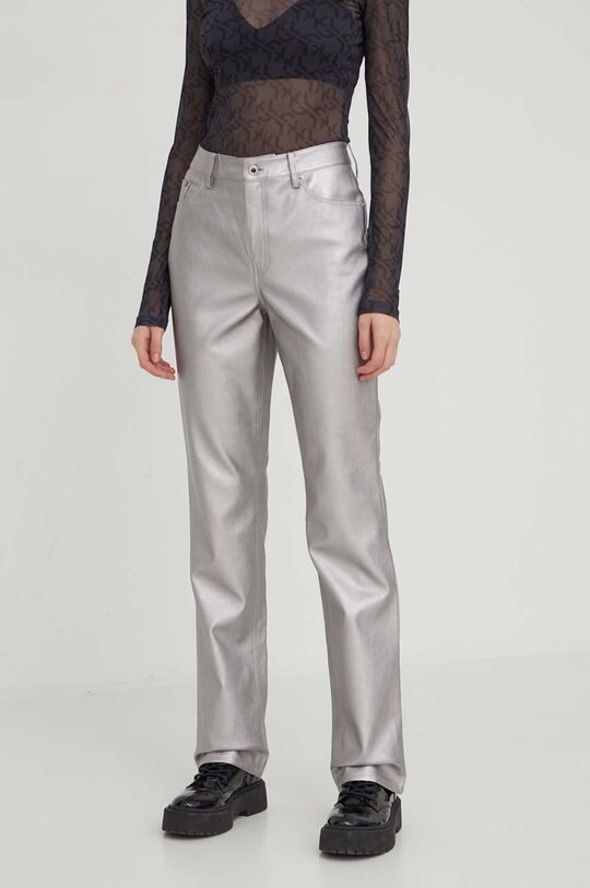 

Брюки Karl Lagerfeld Jeans, серебро