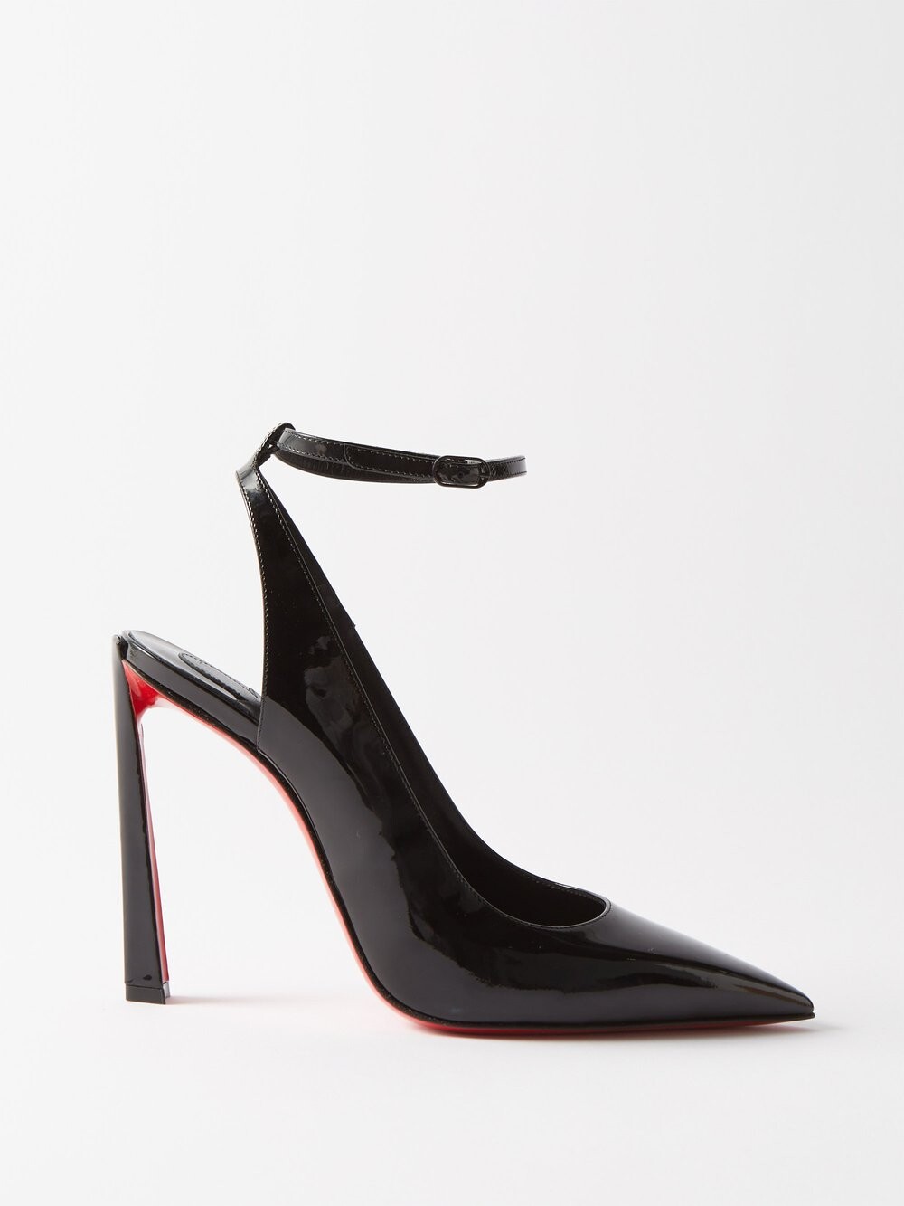 

Туфли condora 100 из лакированной кожи с пяткой на пятке Christian Louboutin, черный