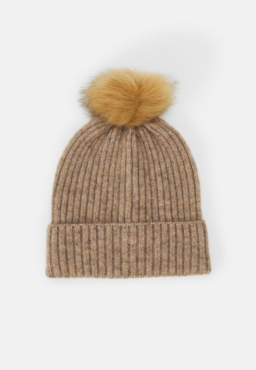 

Шапка POM POM BEANIE BOO Vero Moda, коричневая чечевица