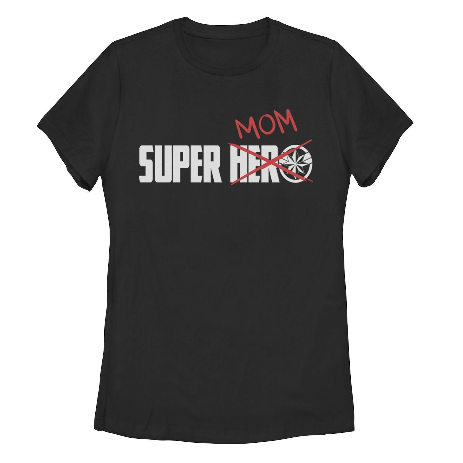 

Футболка Super Mom ко Дню матери «Капитан Марвел» для юниоров Licensed Character