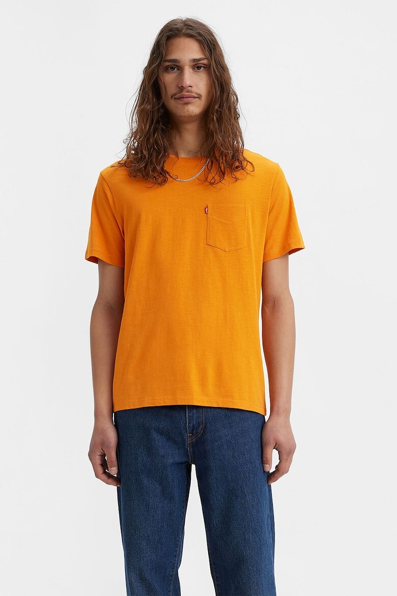 

Хлопковая футболка с нагрудным карманом Levi'S, оранжевый