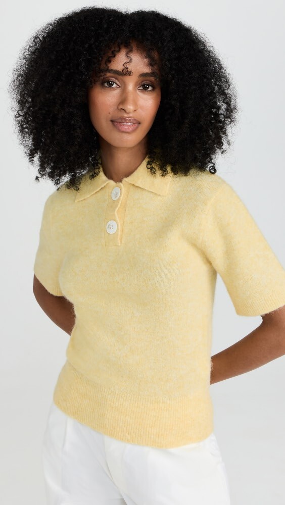 

Поло Lee Mathews Sawyer Knit, лемон
