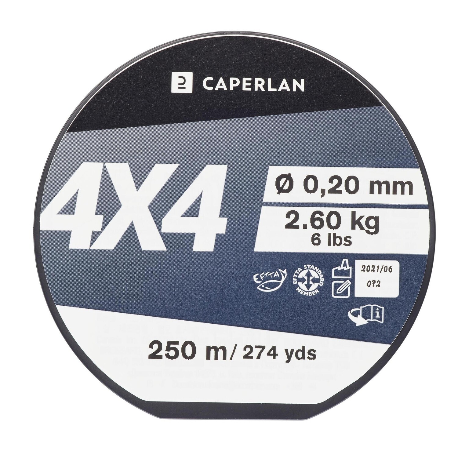 цена Леска Decathlon Line 4X4 250M Caperlan, белый