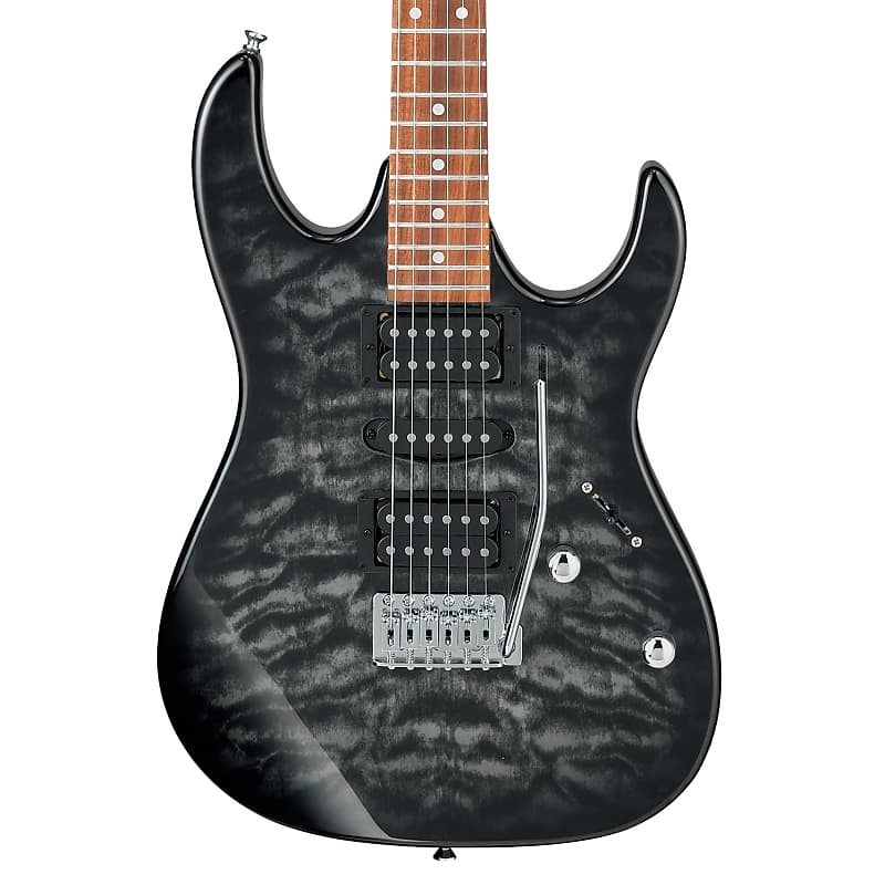 цена Электрогитара Ibanez Gio GRX70QA RX Electric GuitarTransparent Black Sunburst