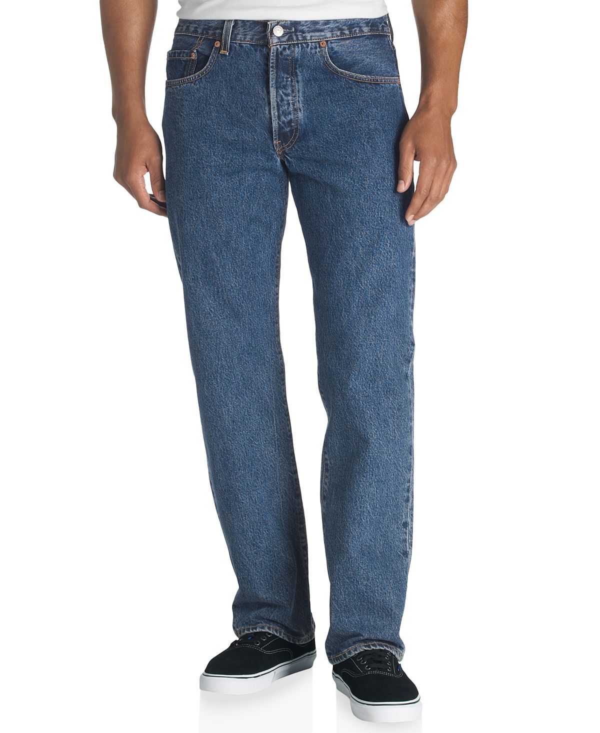 Мужские неэластичные джинсы 501 Original Fit на пуговицах Levi's