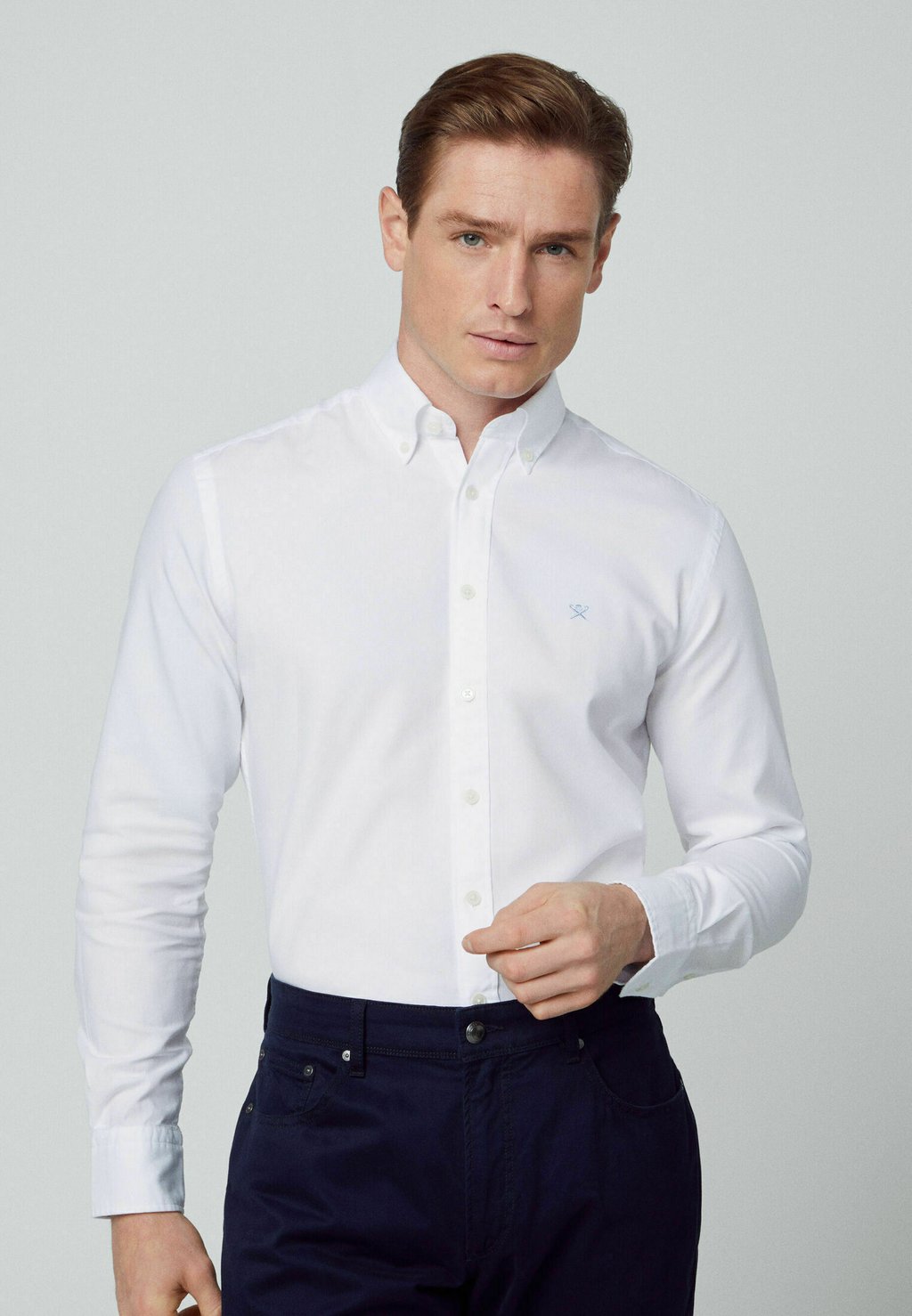 Рубашка OXFORD Hackett London, белый рубашка hackett oxford синий