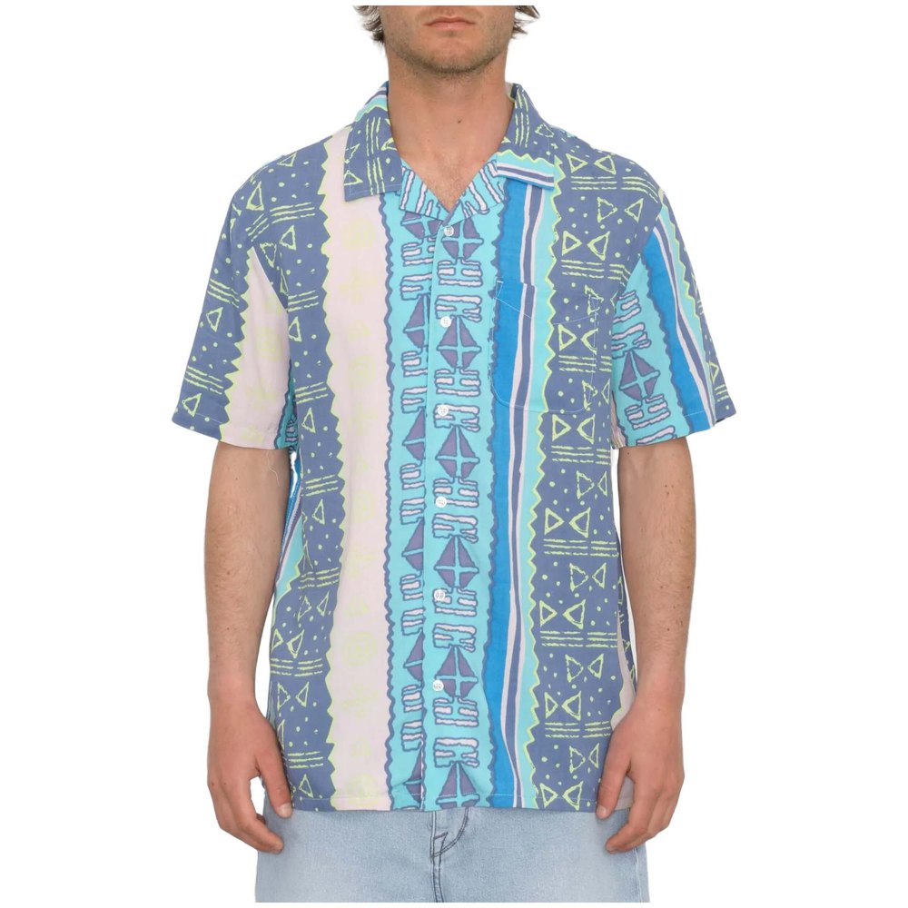 Рубашка с коротким рукавом Volcom Bold Moves, синий