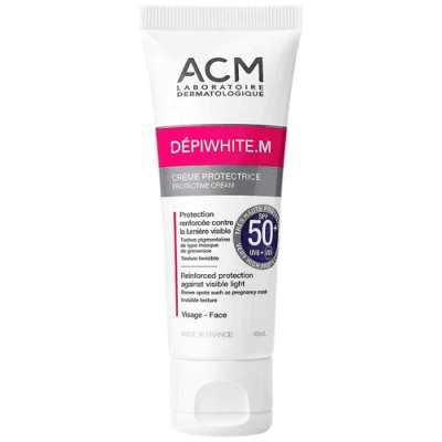 Невидимый защитный крем для лица, SPF50+, 40 мл Depiwhite M, ACM acm depiwhite m protective cream spf50 40ml