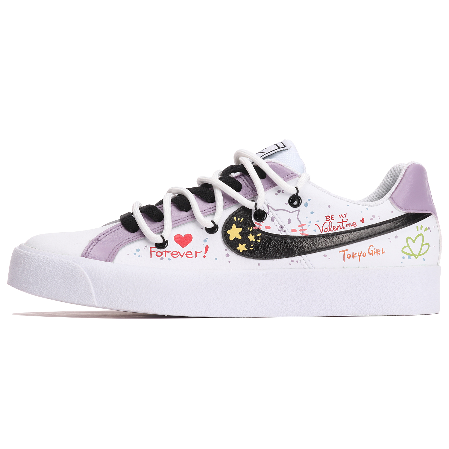 

Кроссовки Nike Court Royale Skateboarding Shoes Women's Low-top White/purple, белый