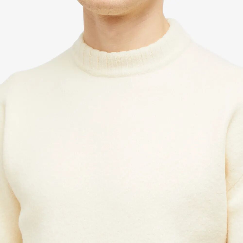 Jil Sander Трикотаж с круглым вырезом из вареной мериносовой шерсти свитер jil sander