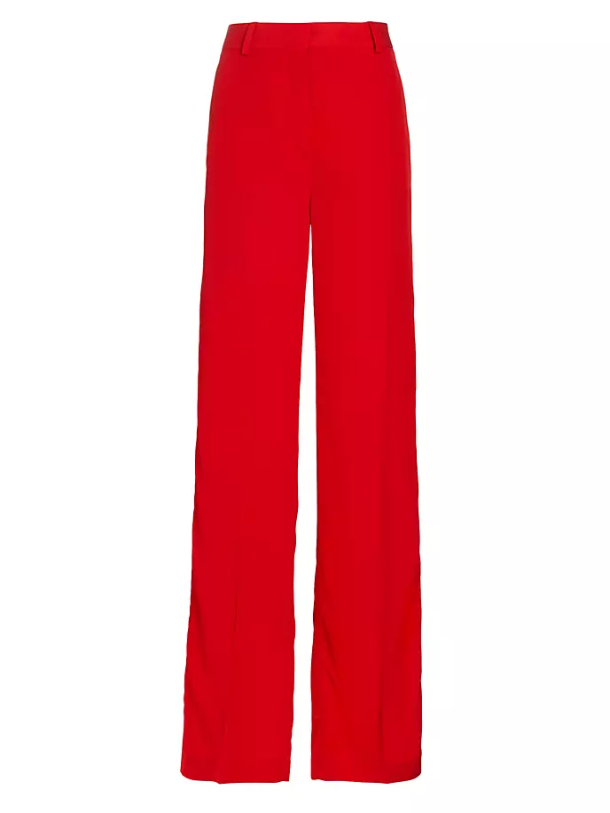 

Плиссированные широкие брюки Stella Mccartney, красный