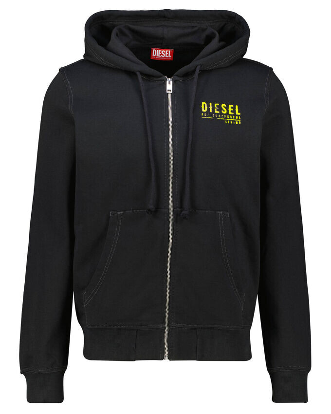 

Толстовка S-ginn с капюшоном Diesel, черный