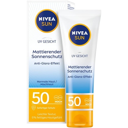 Солнцезащитный крем для лица с матовой защитой от солнца Spf 50, 50 мл, Nivea цена и фото