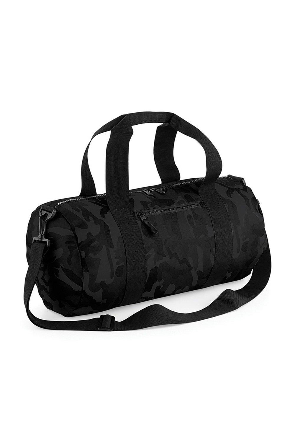 Камуфляжная бочка/спортивная сумка (20 литров) Bagbase, черный cумка на пояс тачки 25 x 6 x 13 см отдел на молнии без подклада disney в наборе 1шт