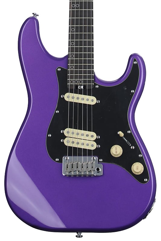 электрогитара 2023 schecter diamond series mv 6 multivoice metallic purple brand new bundle w gig bag Электрогитара Schecter Multivoice MV-6 Guitar, Ebony Fretboard, Wenge Neck, Metallic Purple