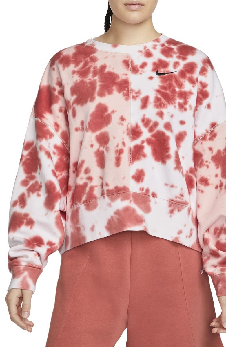 

Укороченная толстовка оверсайз Tie Dye Sportswear NIKE