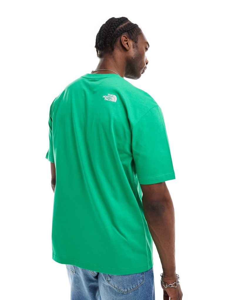 

Изумрудно-зеленая футболка оверсайз The North Face Heavy – эксклюзивно для ASOS