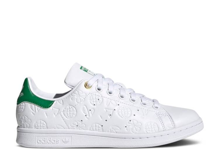

Кроссовки Adidas WMNS STAN SMITH 'EMBOSSED GRAPHICS - WHITE GREEN', белый