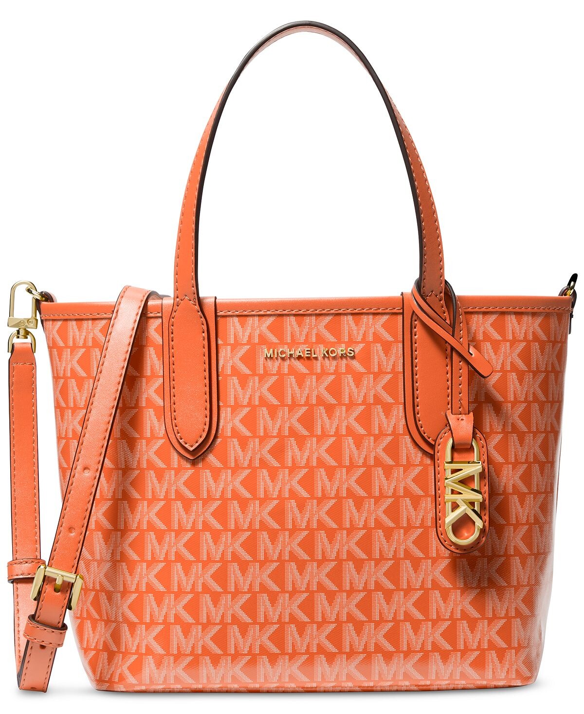 

Очень маленькая открытая сумка-тоут с логотипом Eliza East West Michael Kors