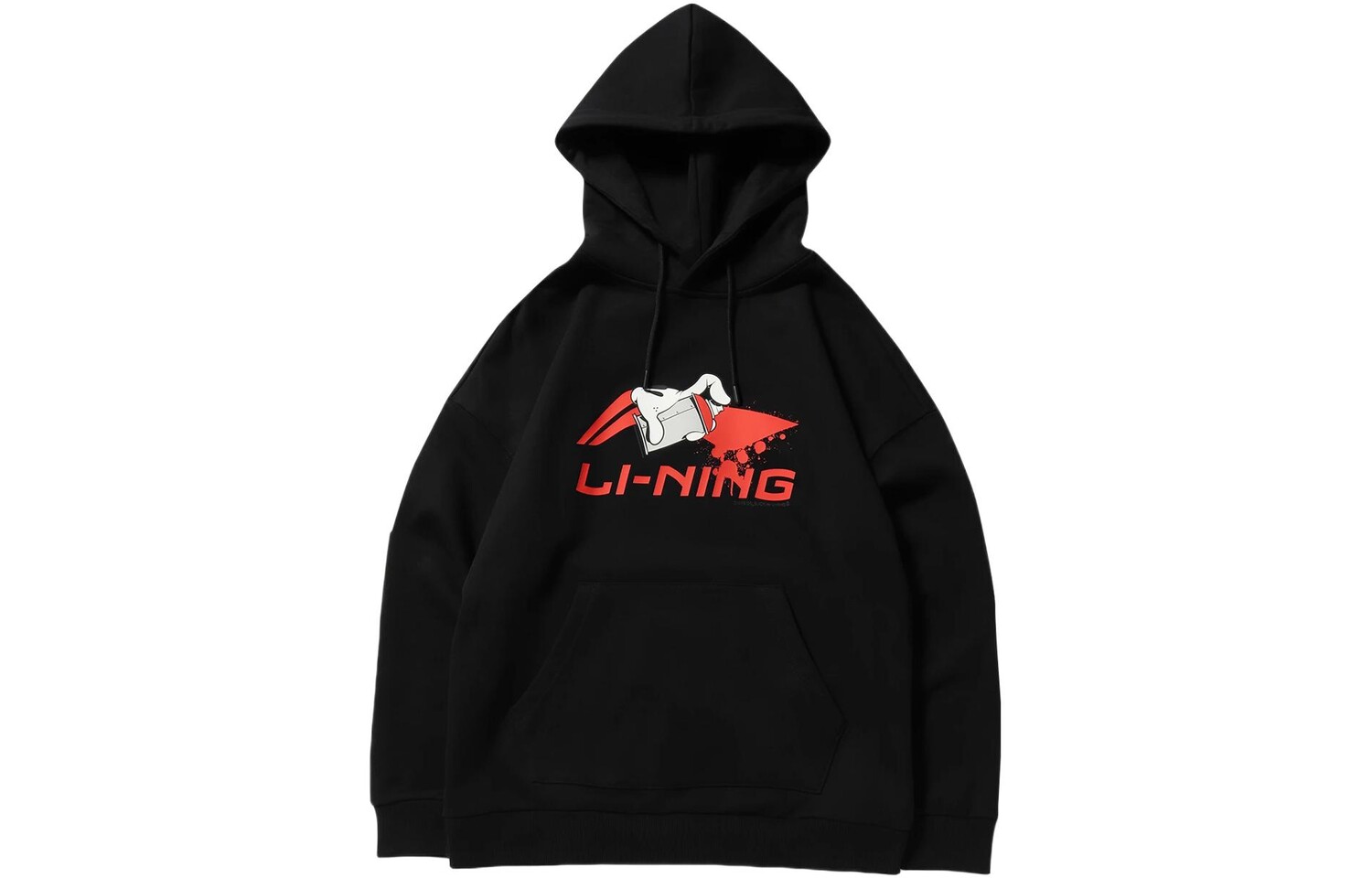 

Спортивная модная коллекция толстовка мужская черная Lining, черный