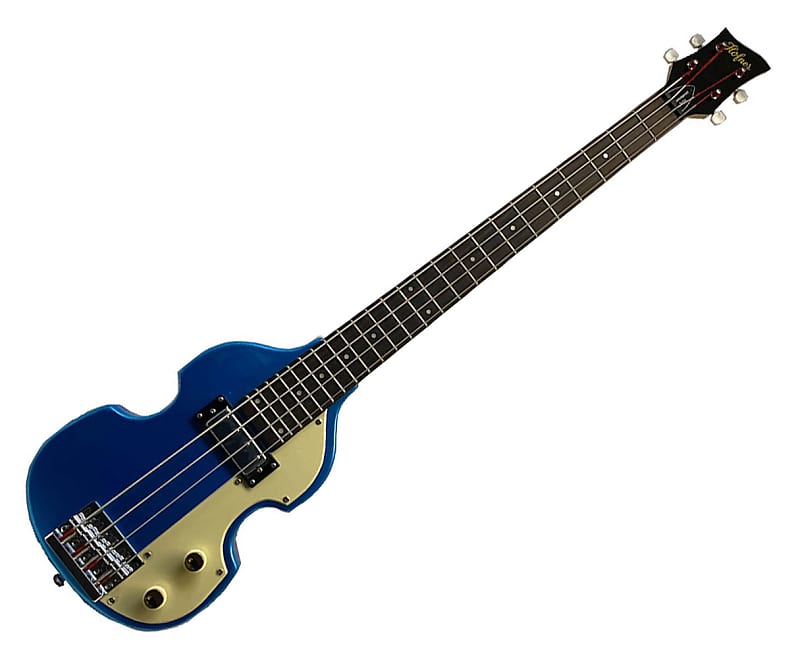 

Басс гитара Hofner Shorty Travel Electric Violin Bass Guitar - Metallic Blue