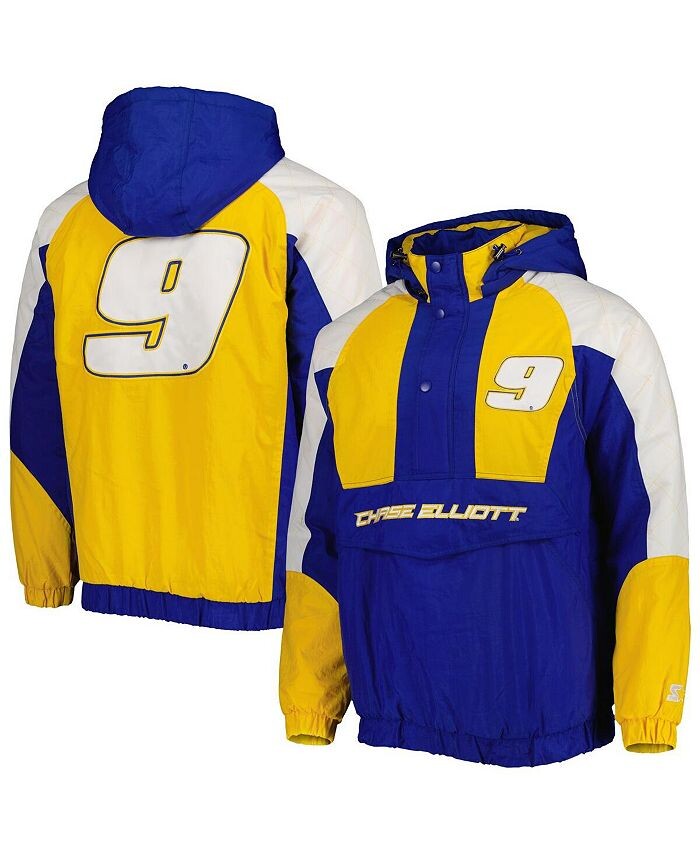 

Мужской жёлтый пуловер Chase Elliott The Body Check с полукнопками Royal, желтый Starter, синий