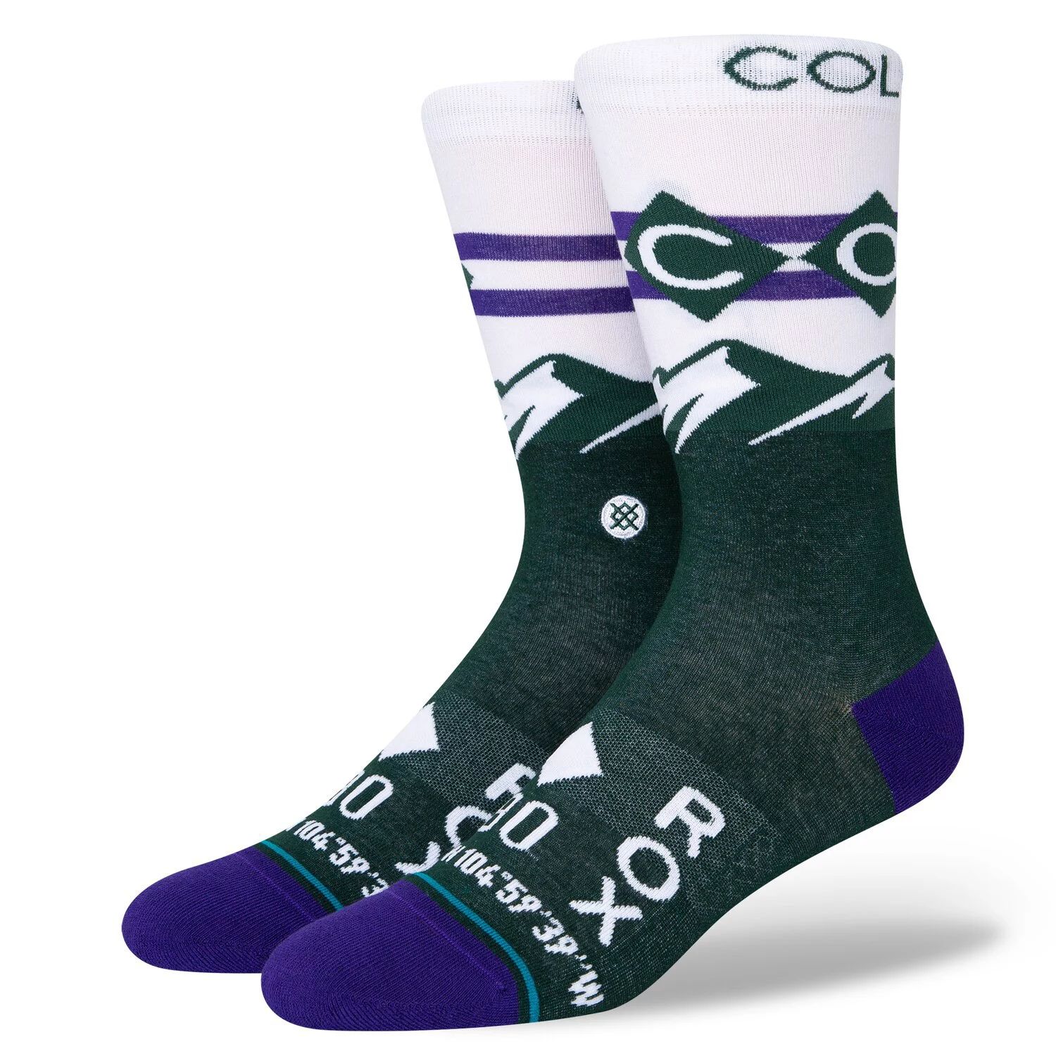 

Мужские носки Stance Green Colorado Rockies 2022 City Connect Crew