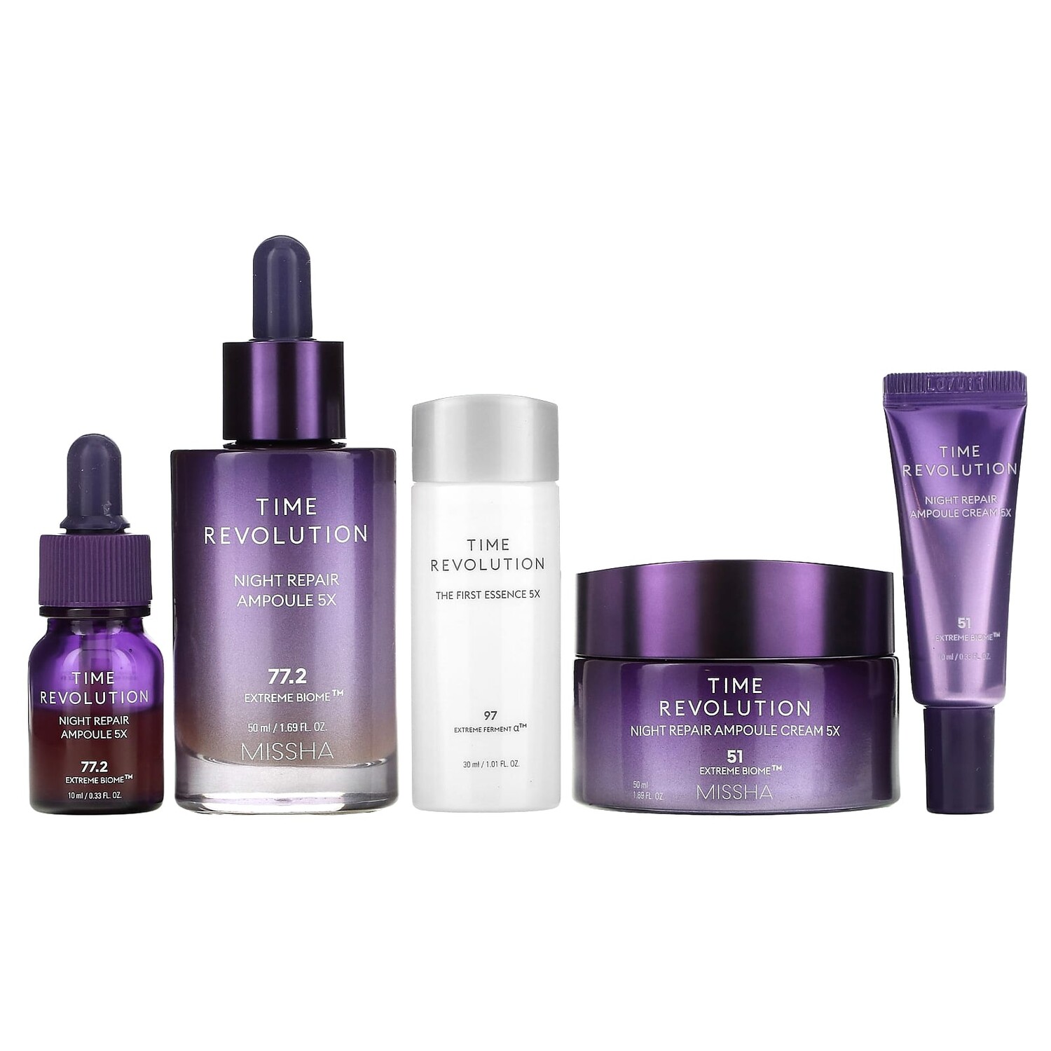 

Time Revolution Night Repair, специальный набор, 1 набор, Missha