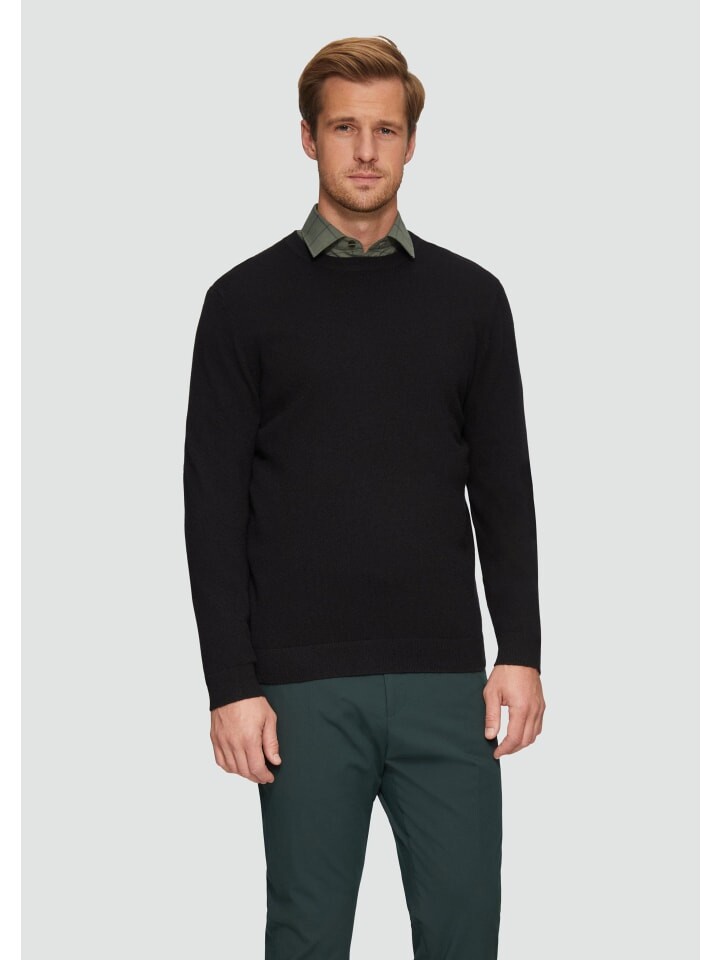 

Пуловер sOliver BLACK LABEL Strick langarm, черный