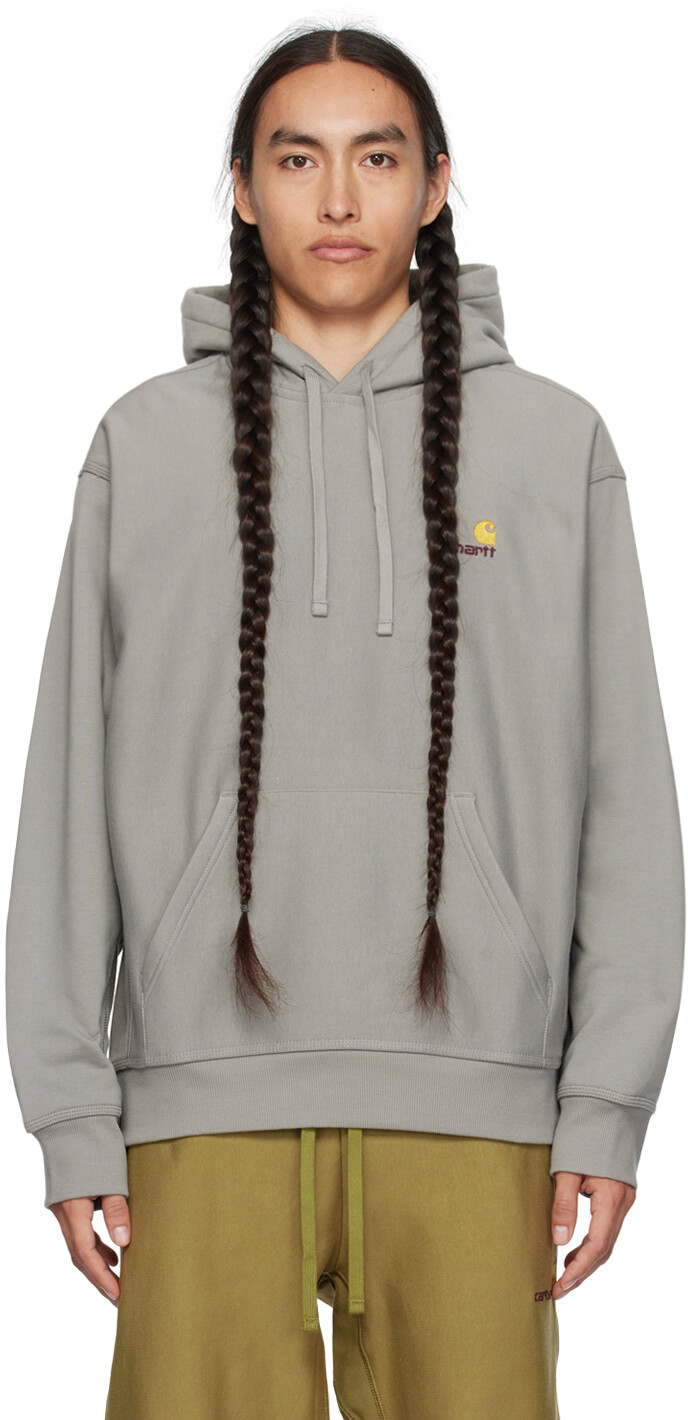 

Серая толстовка с капюшоном Carhartt Work In Progress, Серый