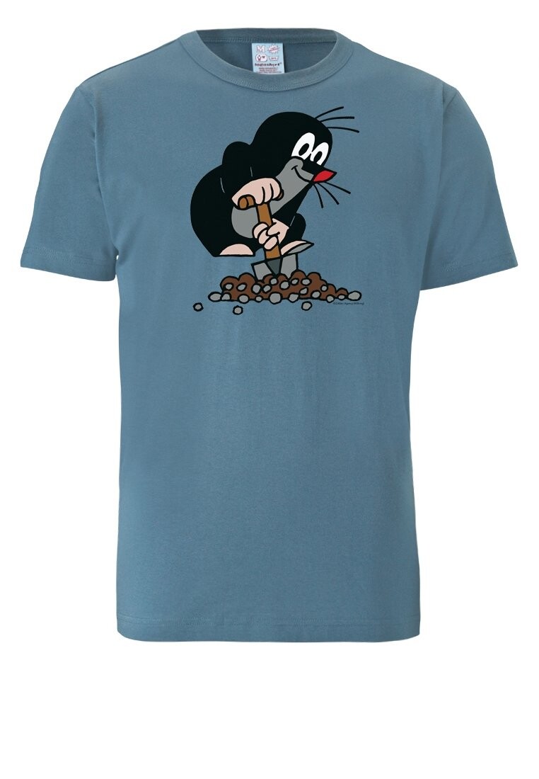 

Футболка с принтом LOGOSHIRT, синий