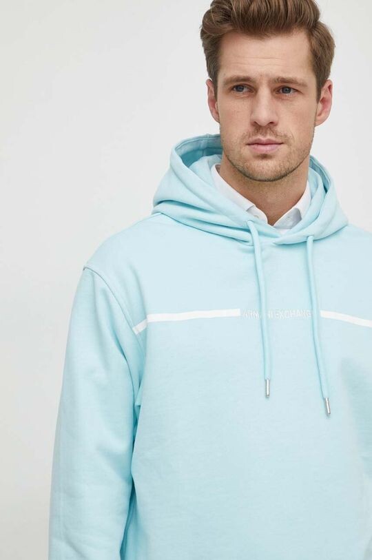 

Хлопковая толстовка Armani Exchange, синий