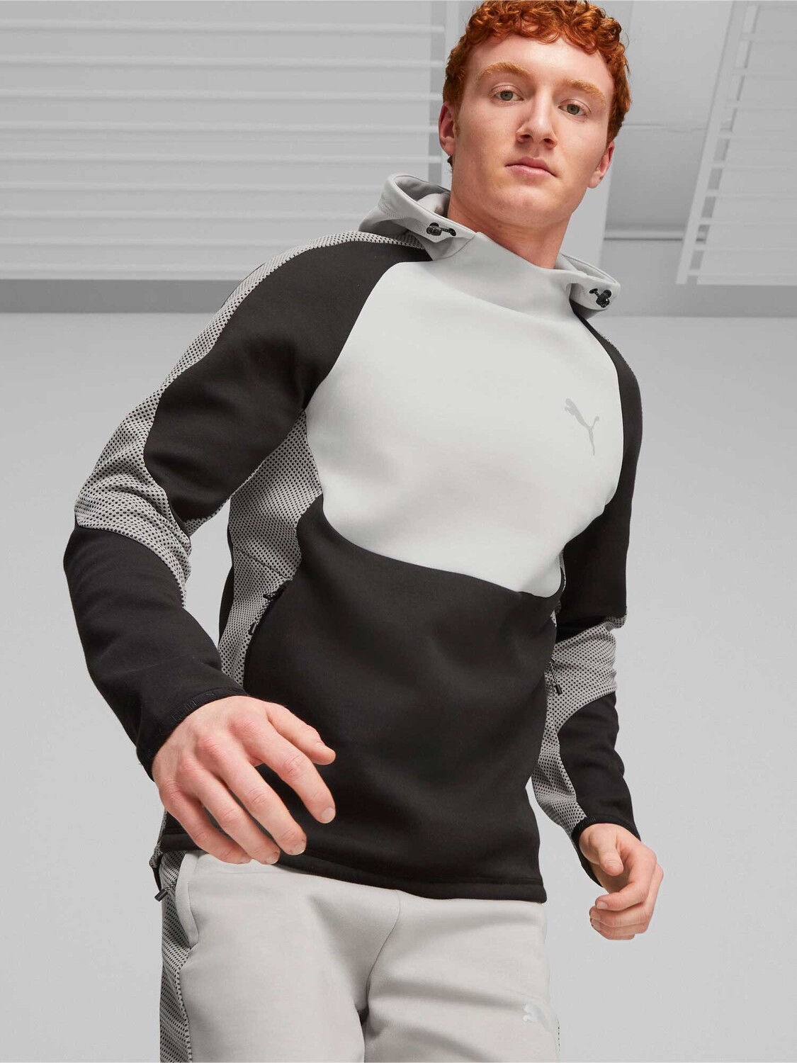 

Толстовка Puma EVOSTRIPE Hoodie DK, серый