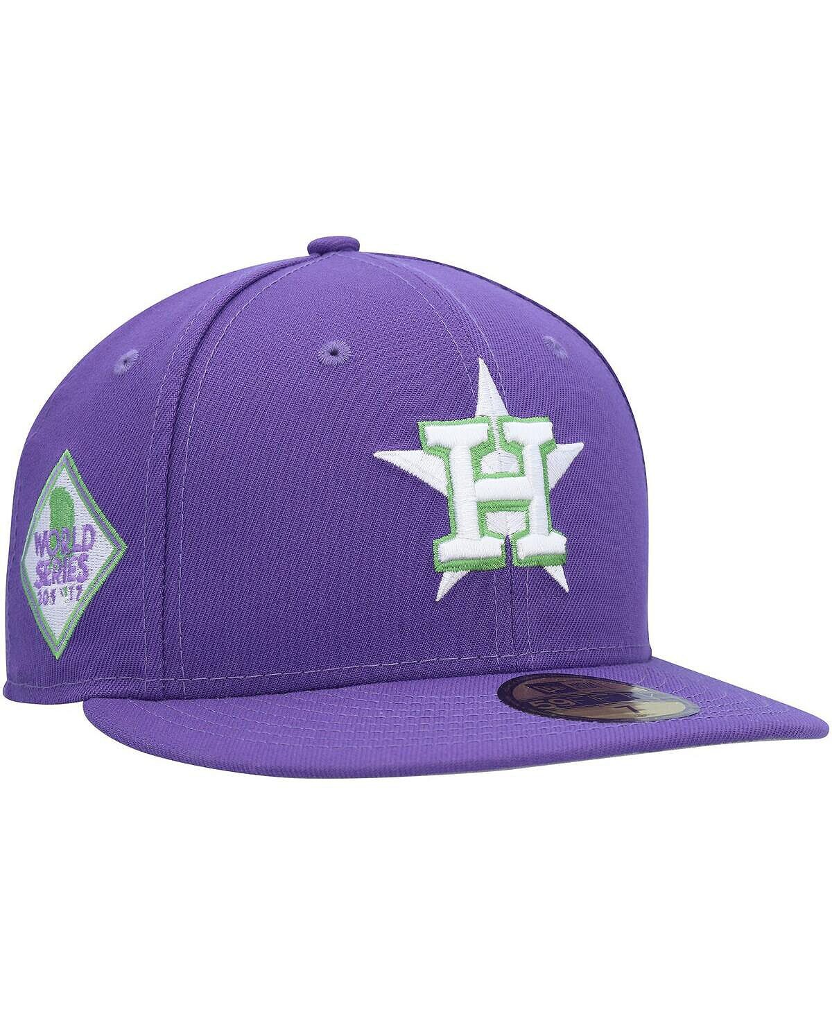 

Мужская фиолетовая приталенная шляпа Houston Astros Lime 59FIFTY New Era