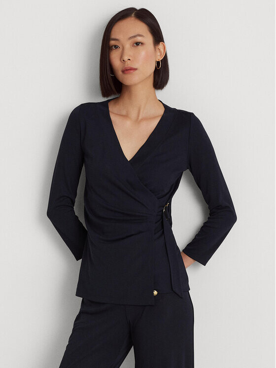 

Узкая блузка Lauren Ralph Lauren, синий