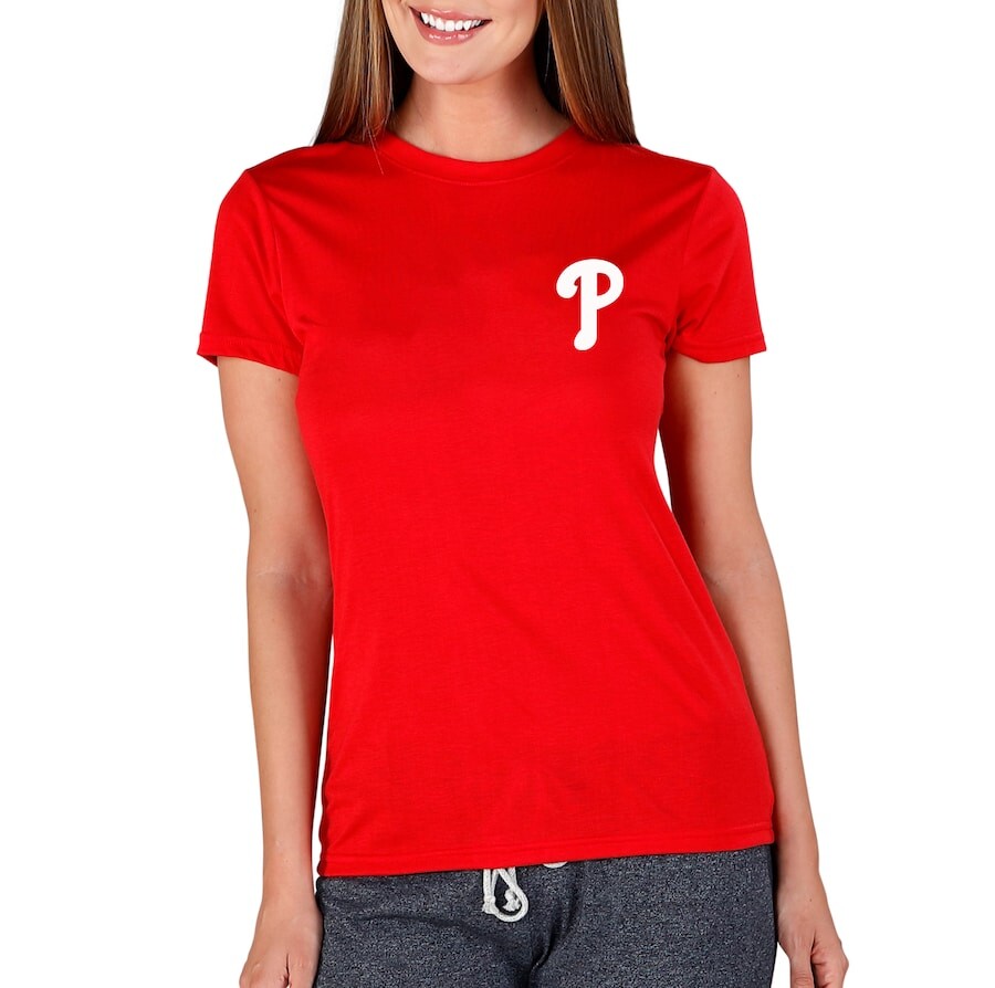 

Футболка с коротким рукавом Concepts Sport Philadelphia Phillies, красный