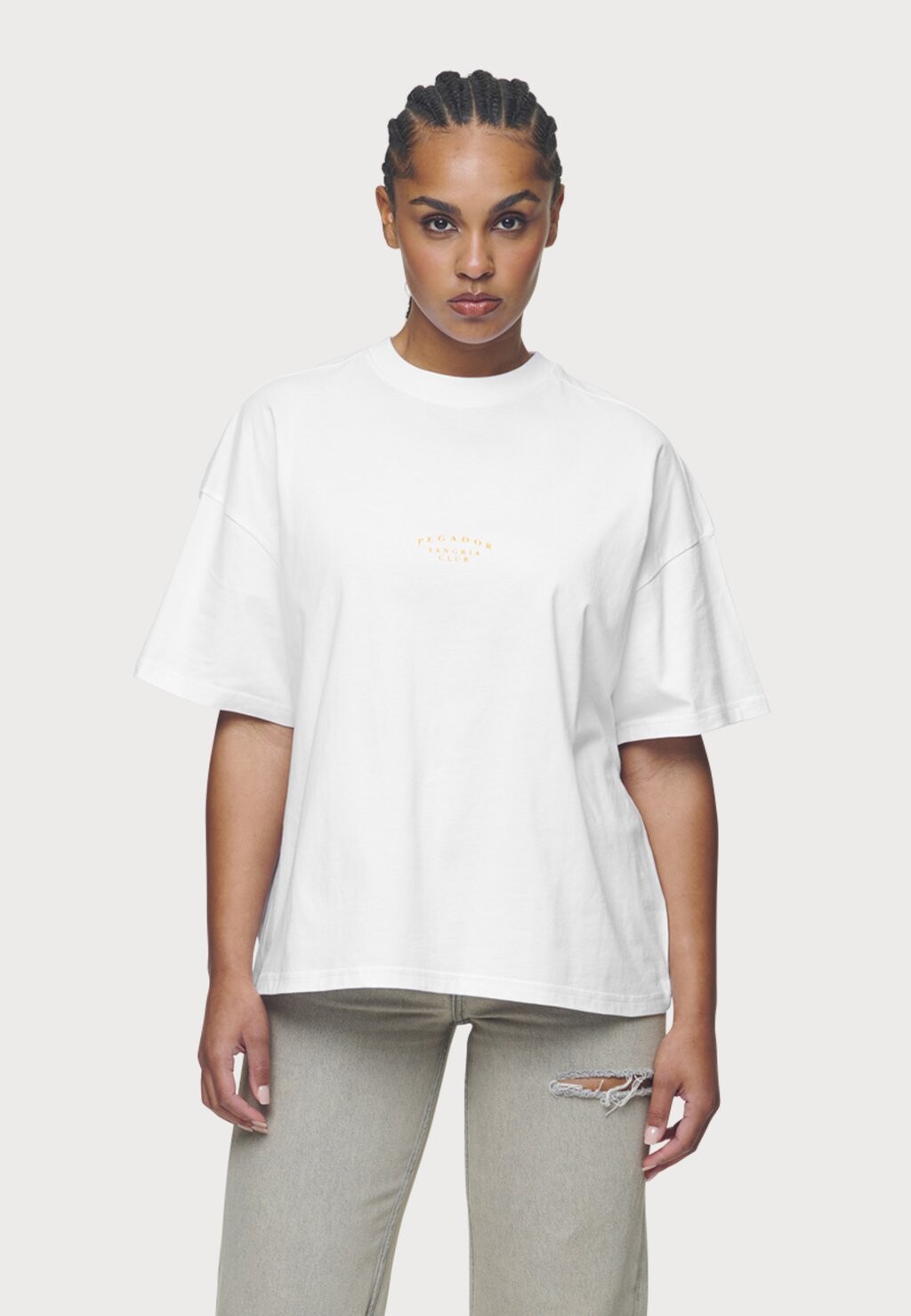 

Принт на футболке PELO HEAVY OVERSIZED TEE Pegador, белый
