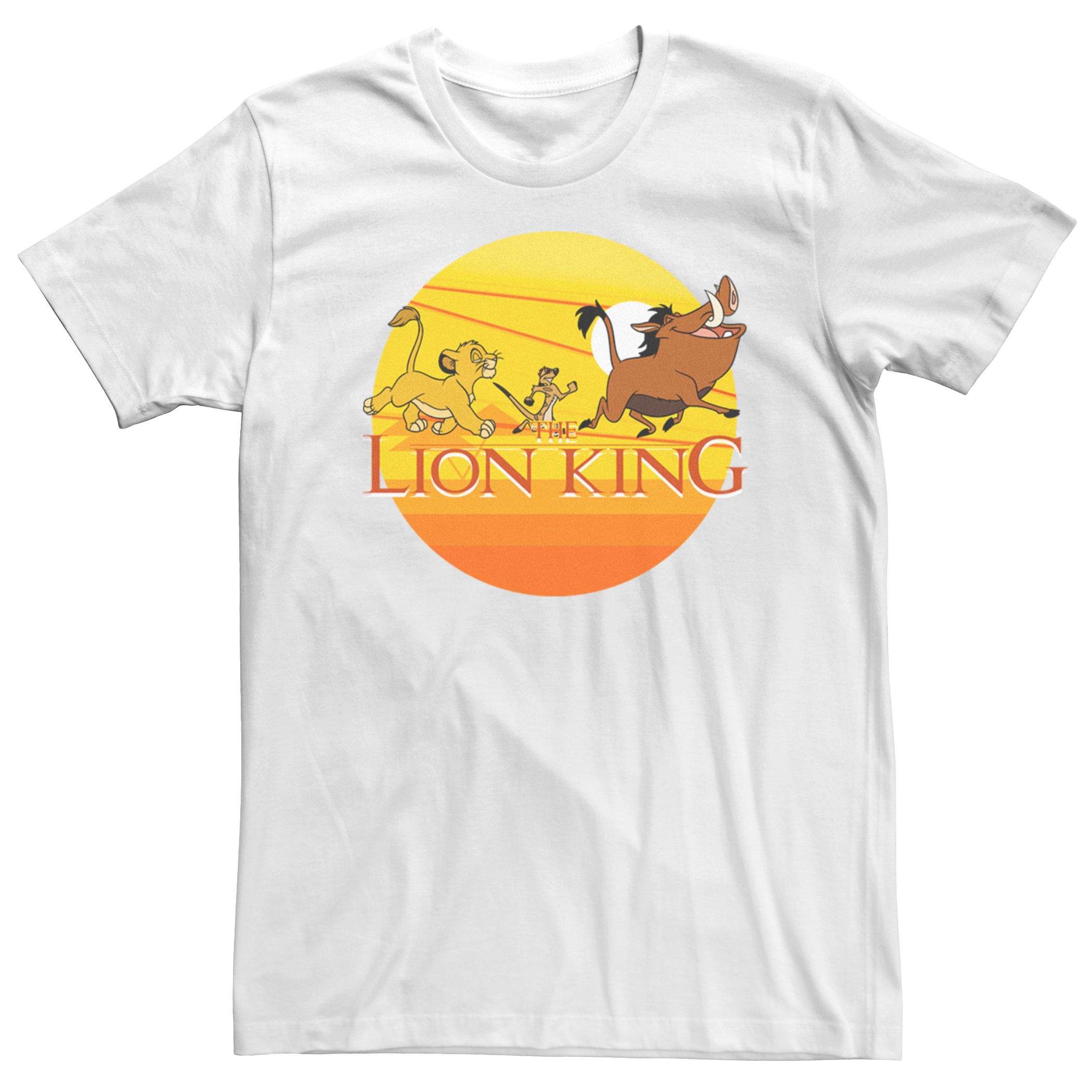 Мужская футболка Disney's The Lion King Sunset Trio Licensed Character мужская футболка disney s the gradient sunset trio lion king