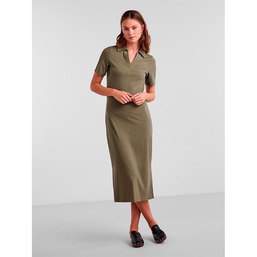 

Платье миди Pieces Kylie Polo Short Sleeve, зеленый