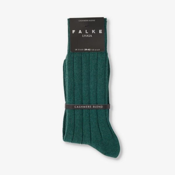 

Блестящие носки из смесового шелка с начесом Falke, зеленый