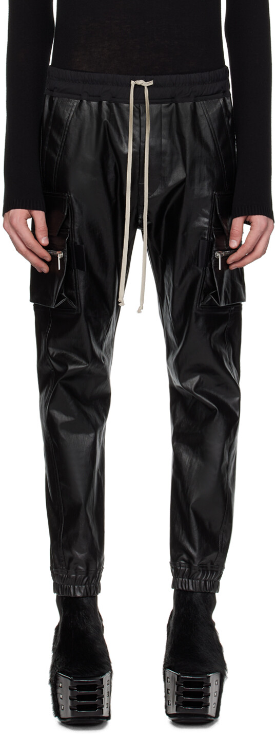 

Черные джинсовые брюки карго Mastodon Rick Owens