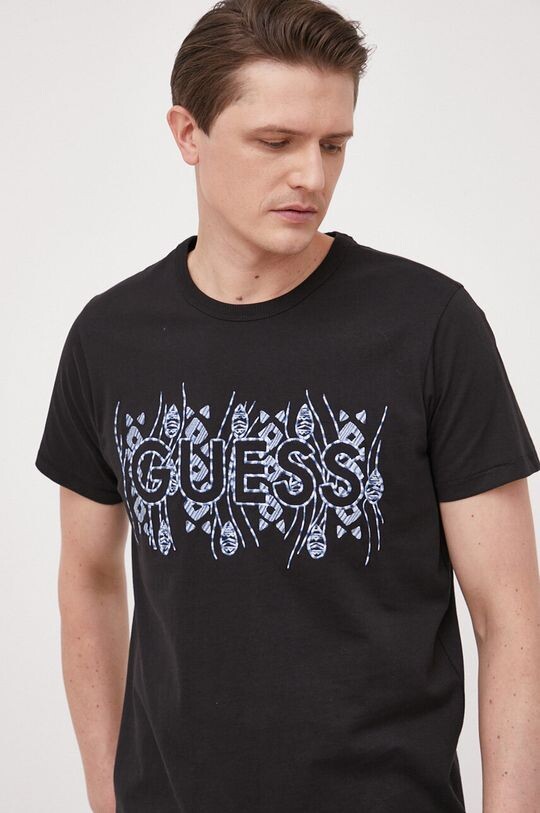 

Футболка из хлопка Guess, черный