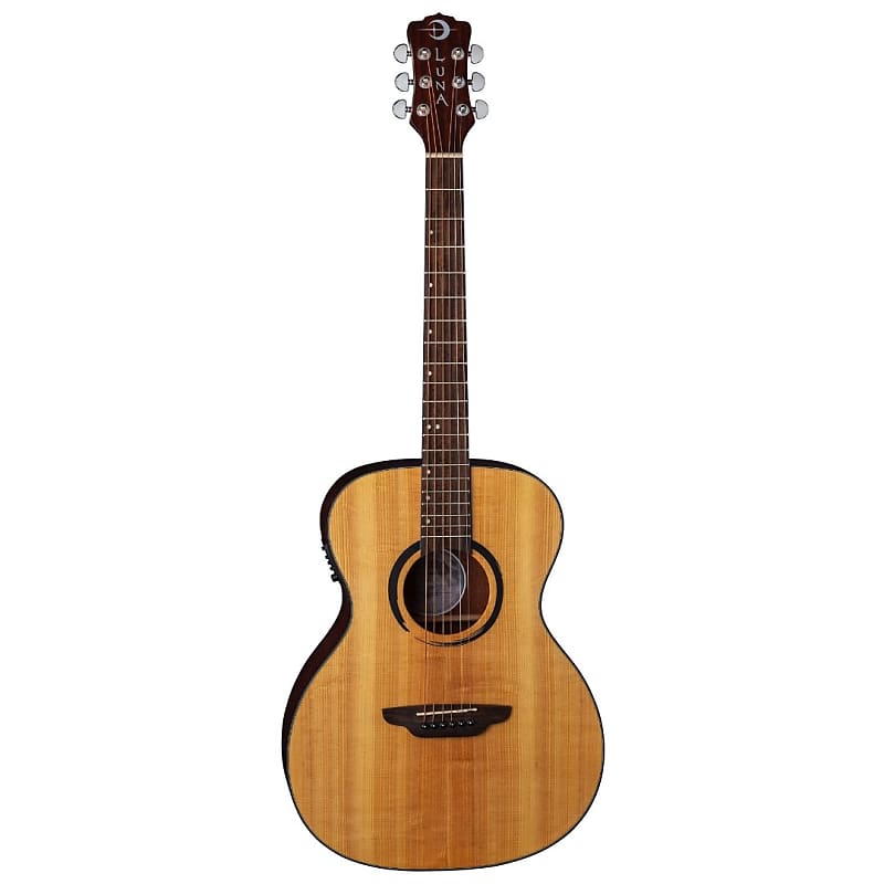 цена Акустическая гитара Luna WABI E FOLK WABI SABI Folk Solid-Top Acoustic-Electric Guitar with Preamp